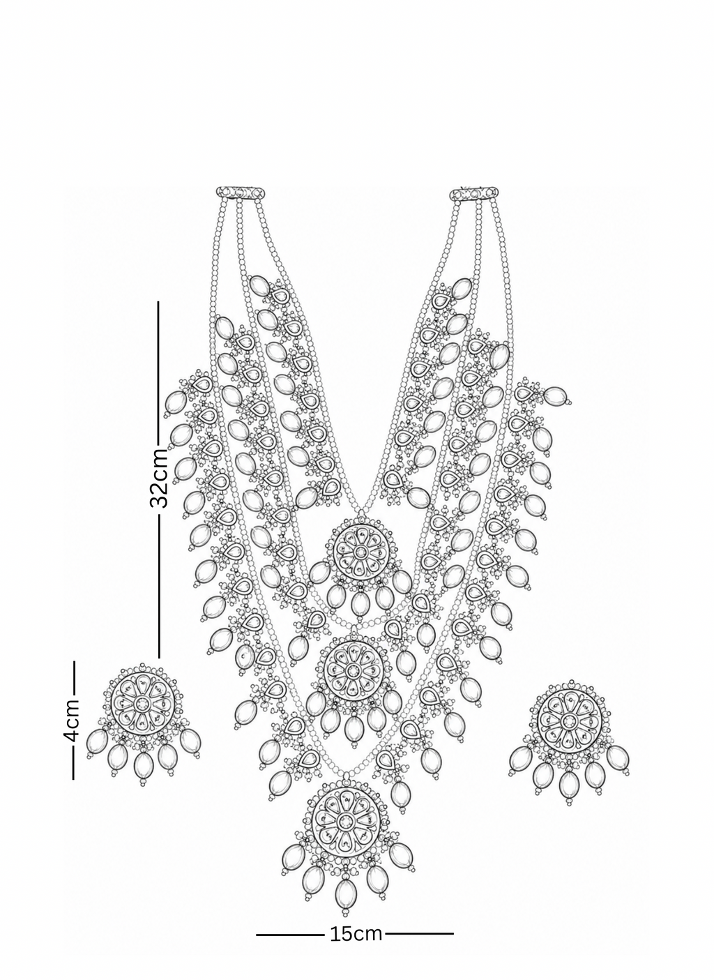 Polki Necklace Set