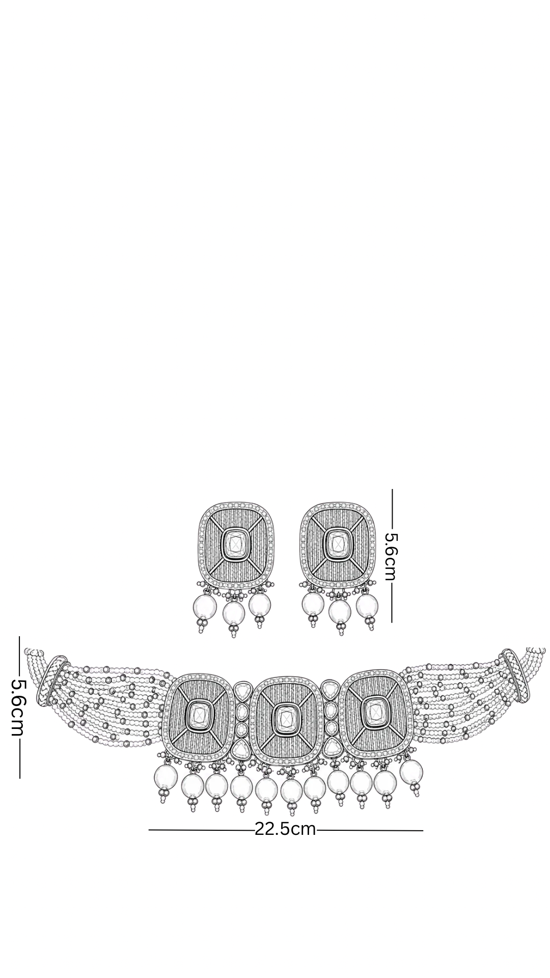 Polki Necklace Set