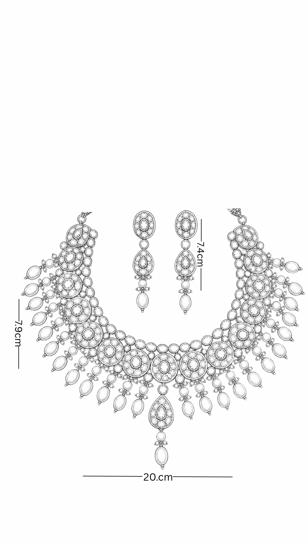 Polki Necklace Set
