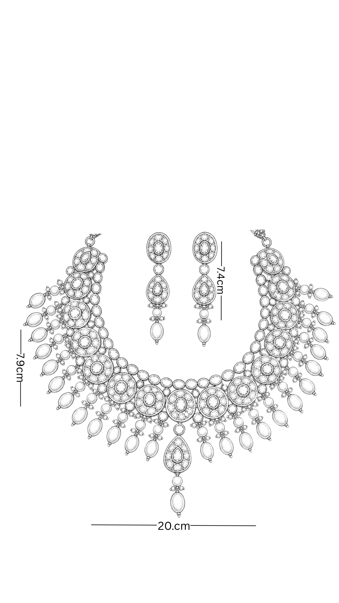 Polki Necklace Set