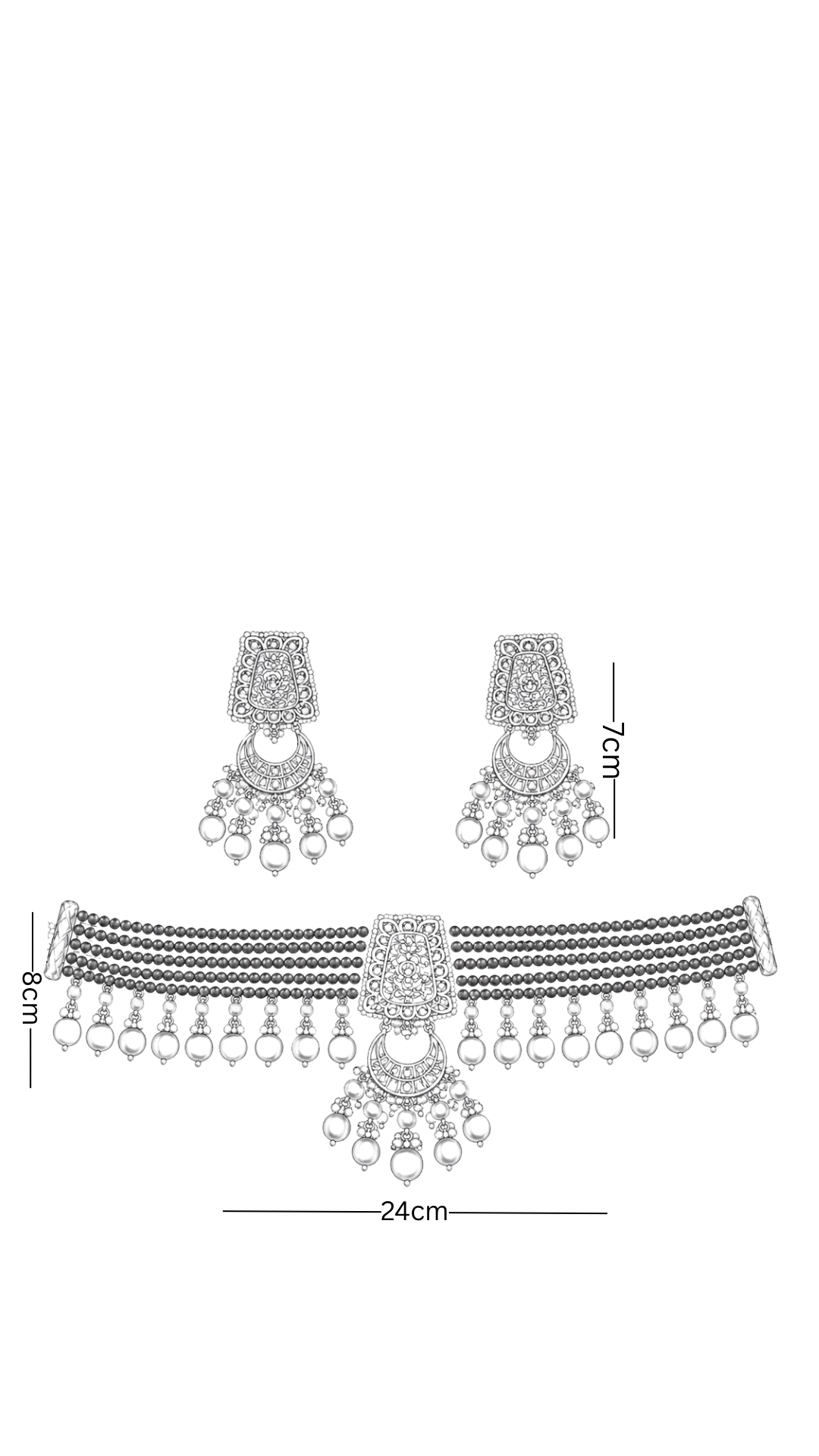 Polki Necklace Set