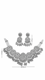 Polki Necklace Set - Temple