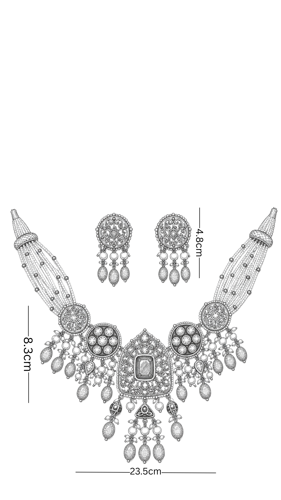 Polki Necklace Set