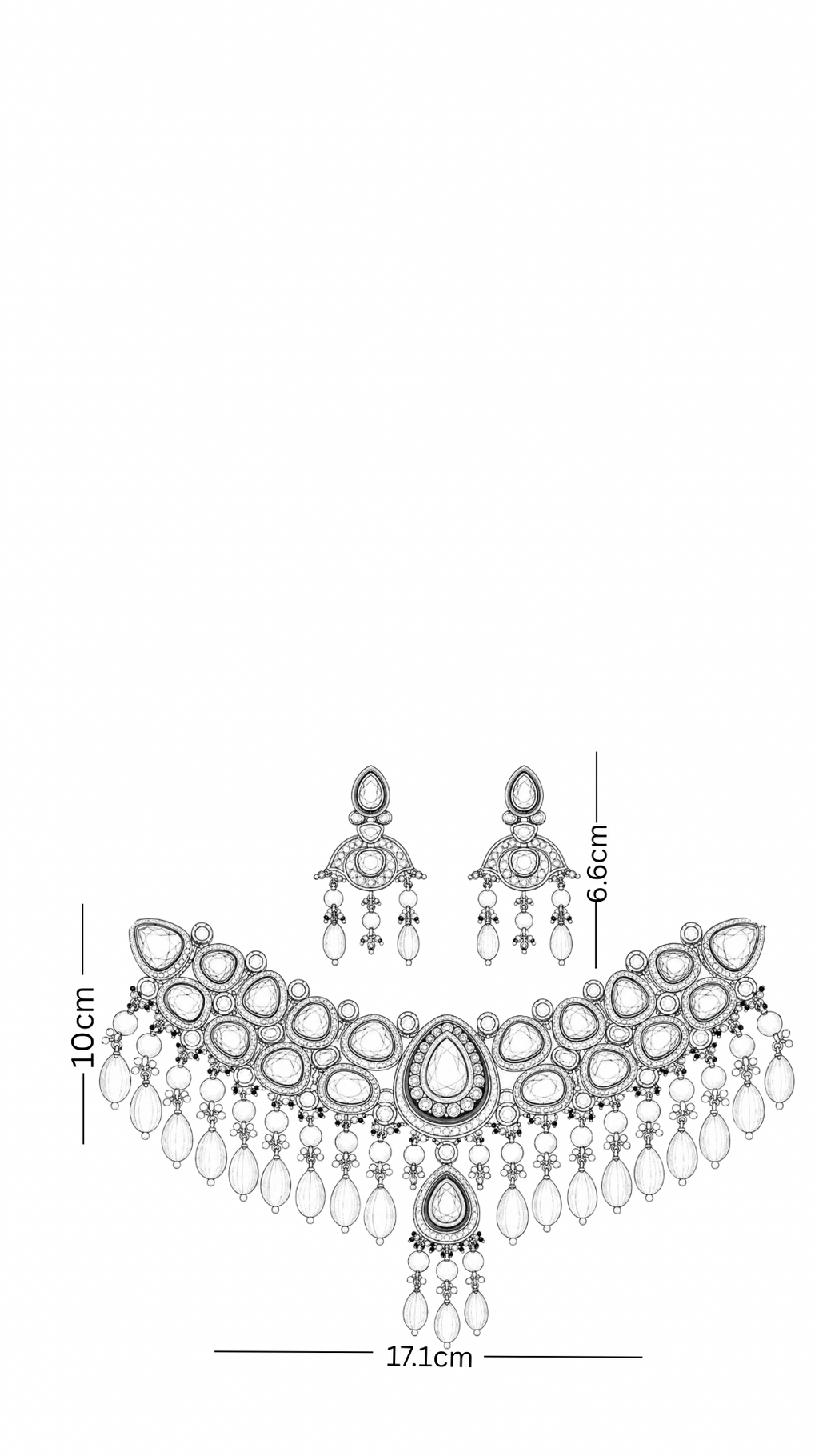 Polki Necklace Set