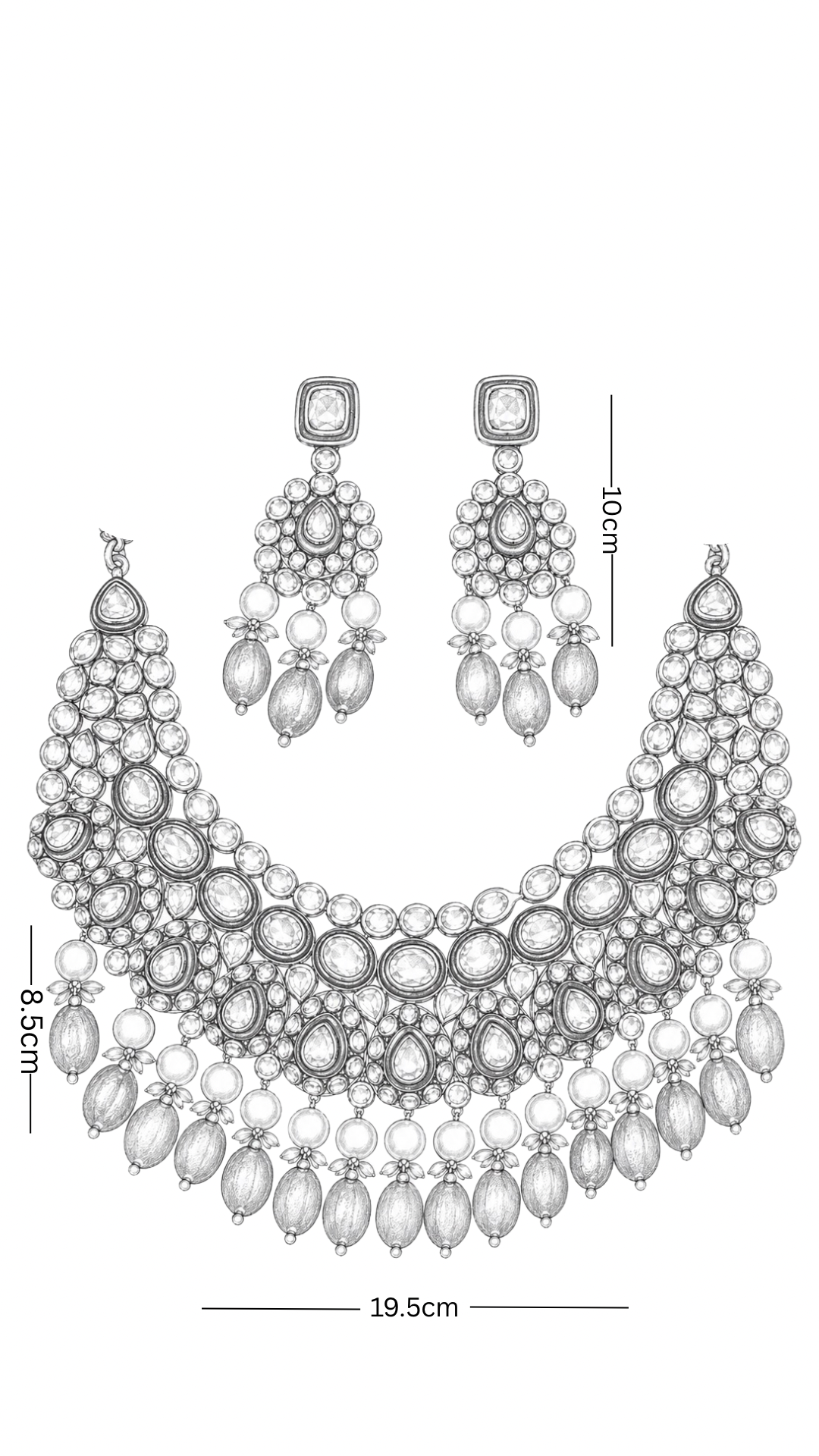 Polki Necklace Set
