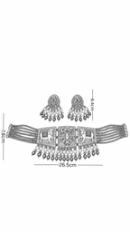 Polki Necklace Set - Temple