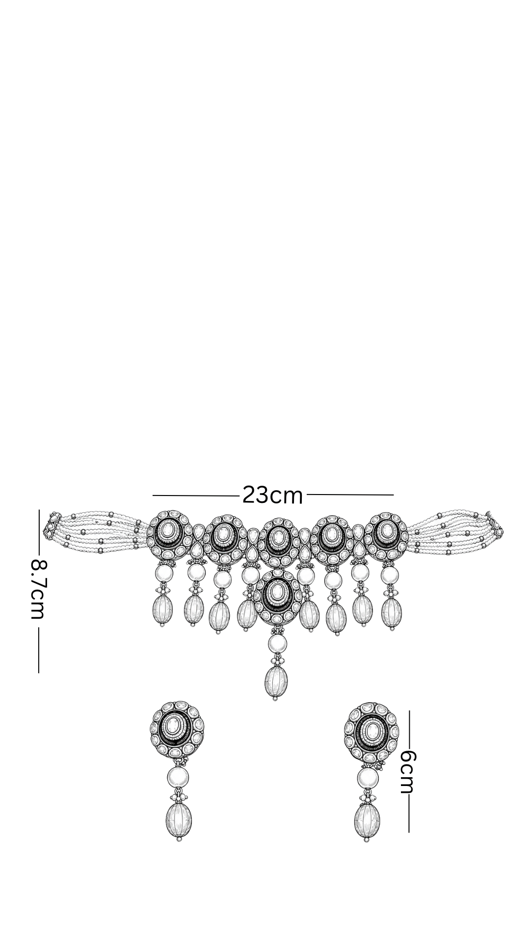 Polki Necklace Set