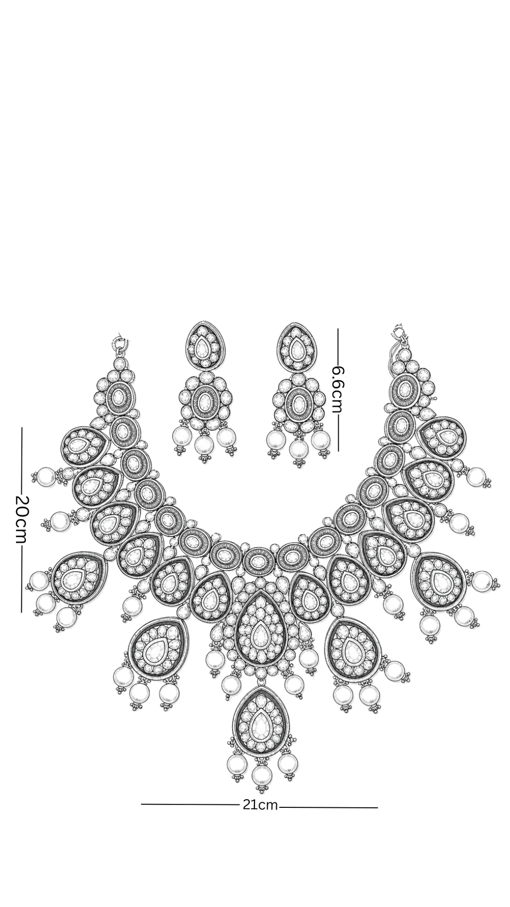 Polki Necklace Set