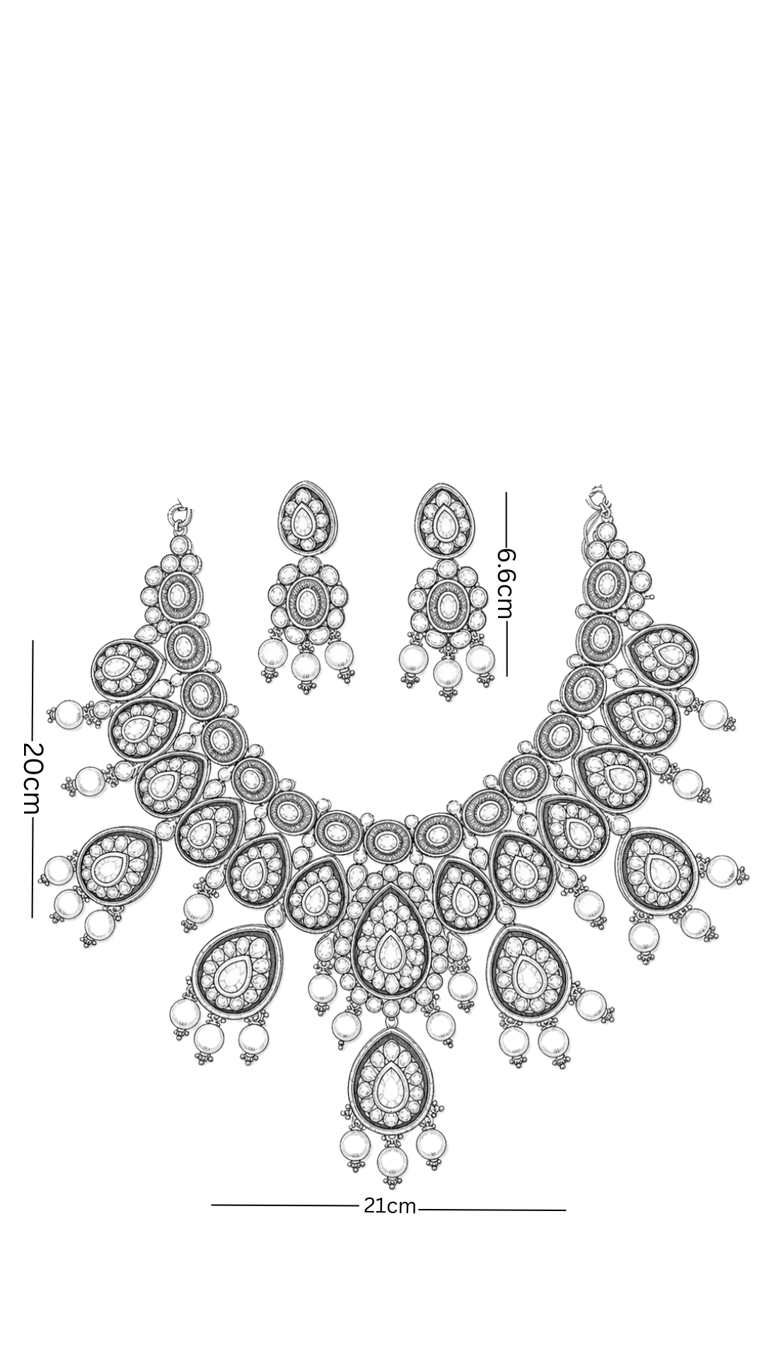 Polki Necklace Set