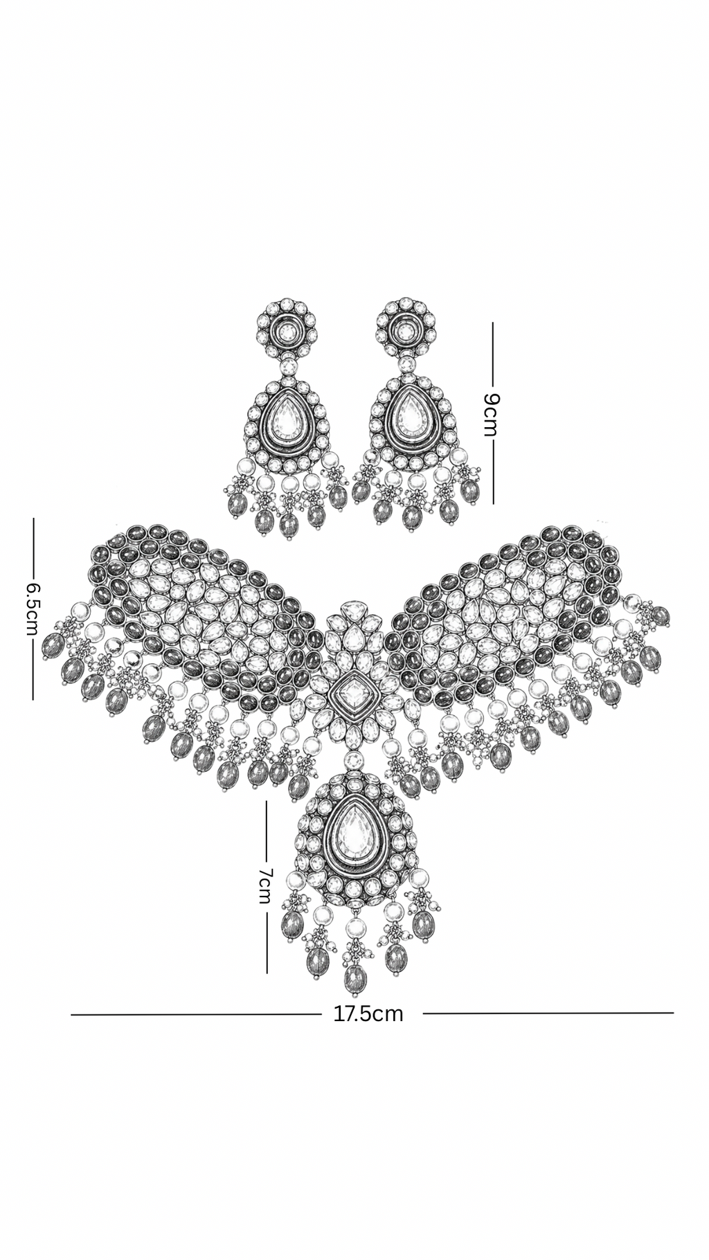 Polki Necklace Set