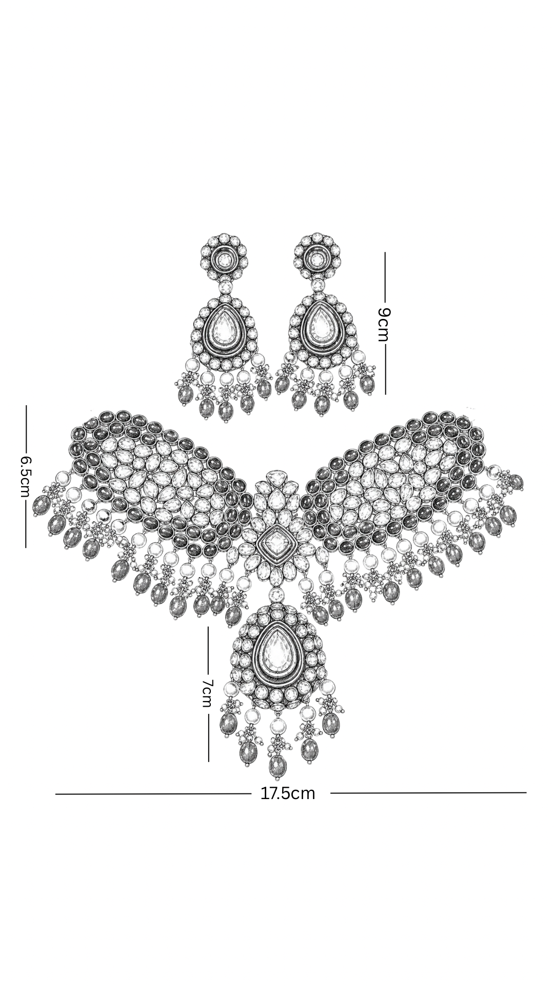 Polki Necklace Set