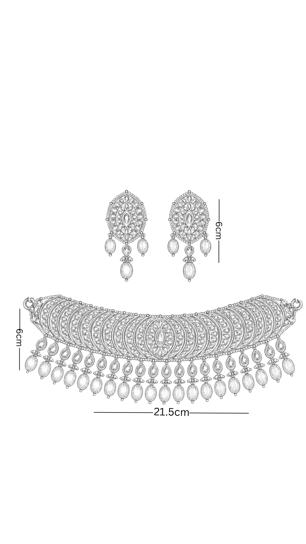Polki Necklace Set