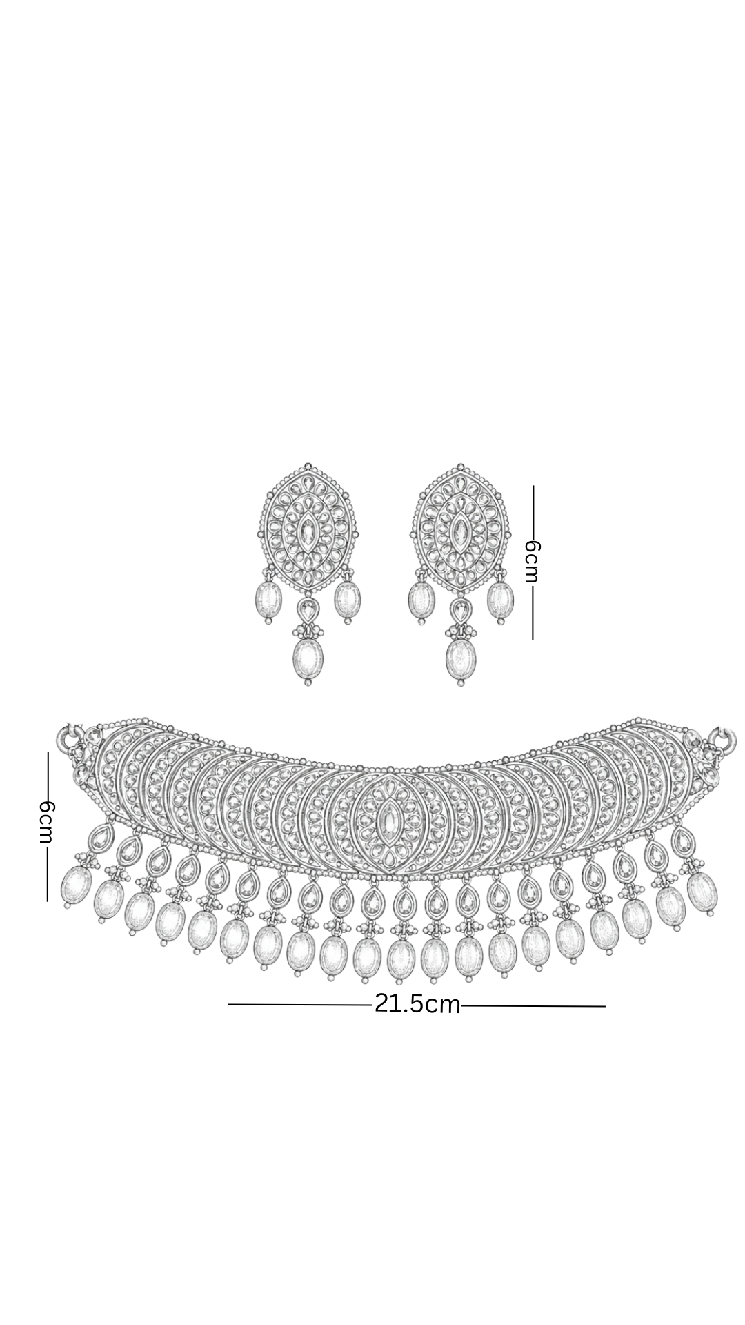 Polki Necklace Set