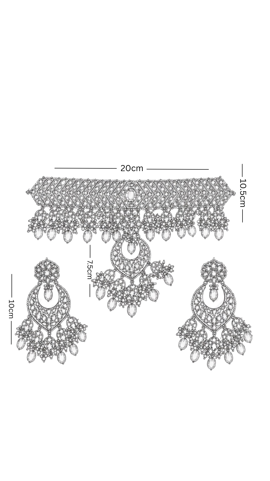 Polki Necklace Set