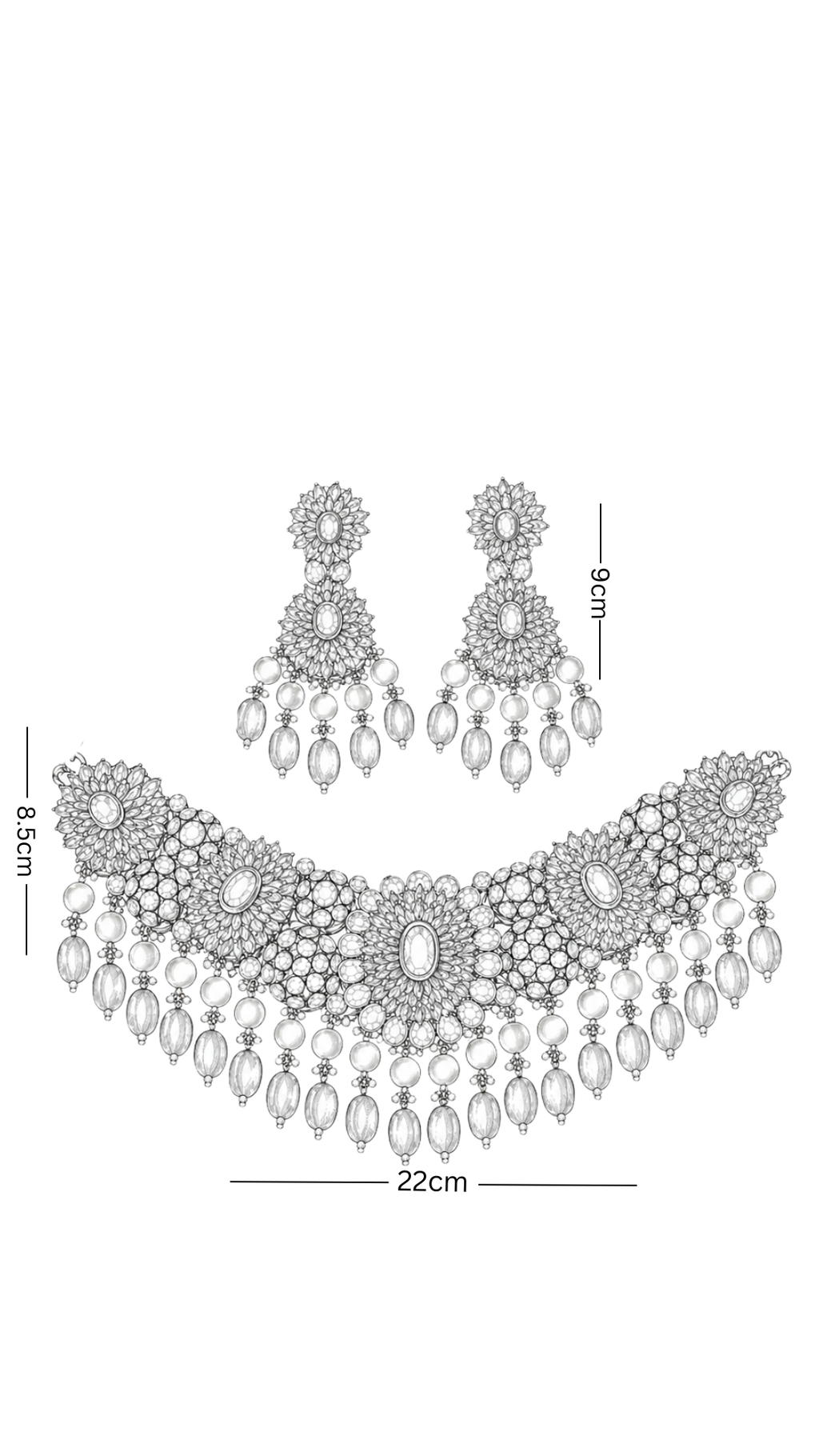 Polki Necklace Set