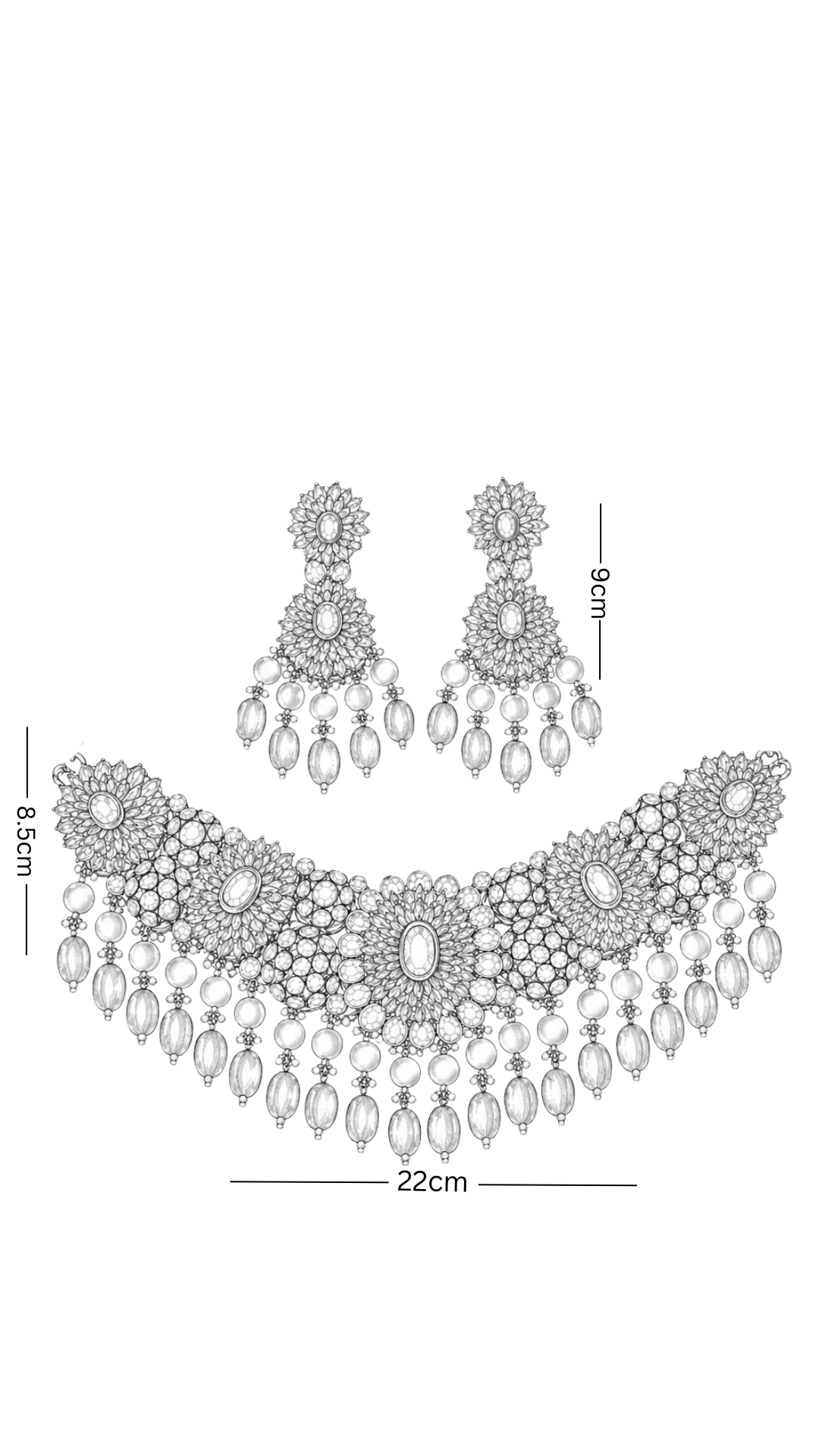 Polki Necklace Set