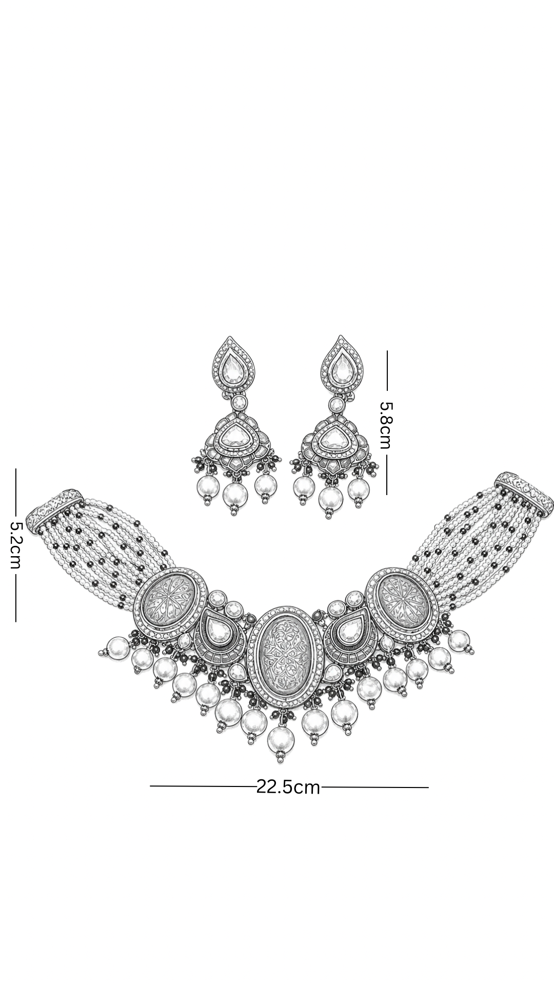 Polki Necklace Set