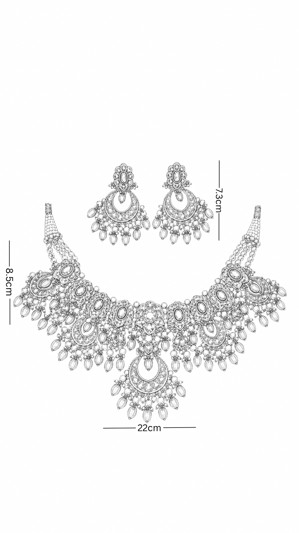 Polki Necklace Set