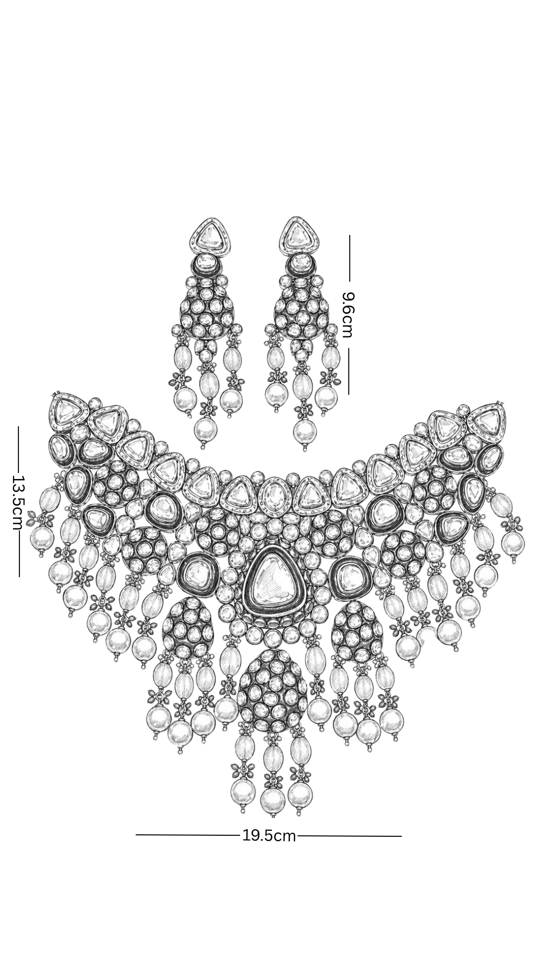 Polki Necklace Set