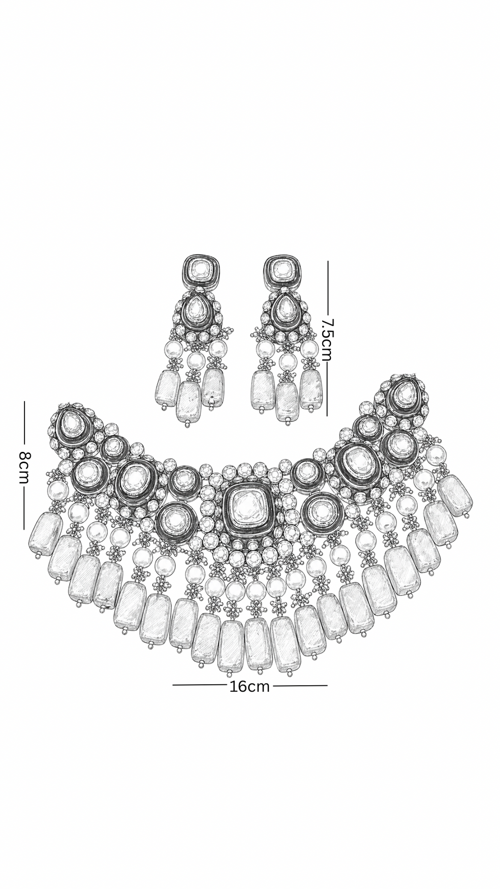 Polki Necklace Set