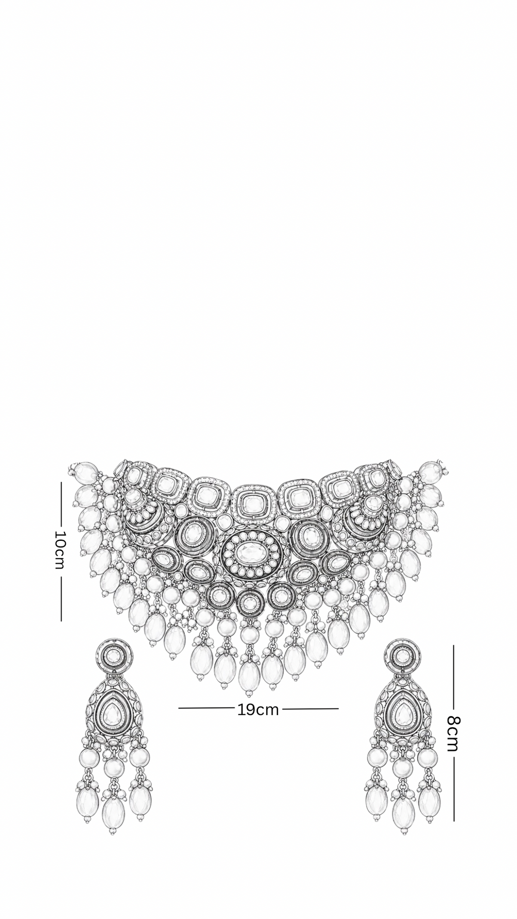 Polki Necklace Set
