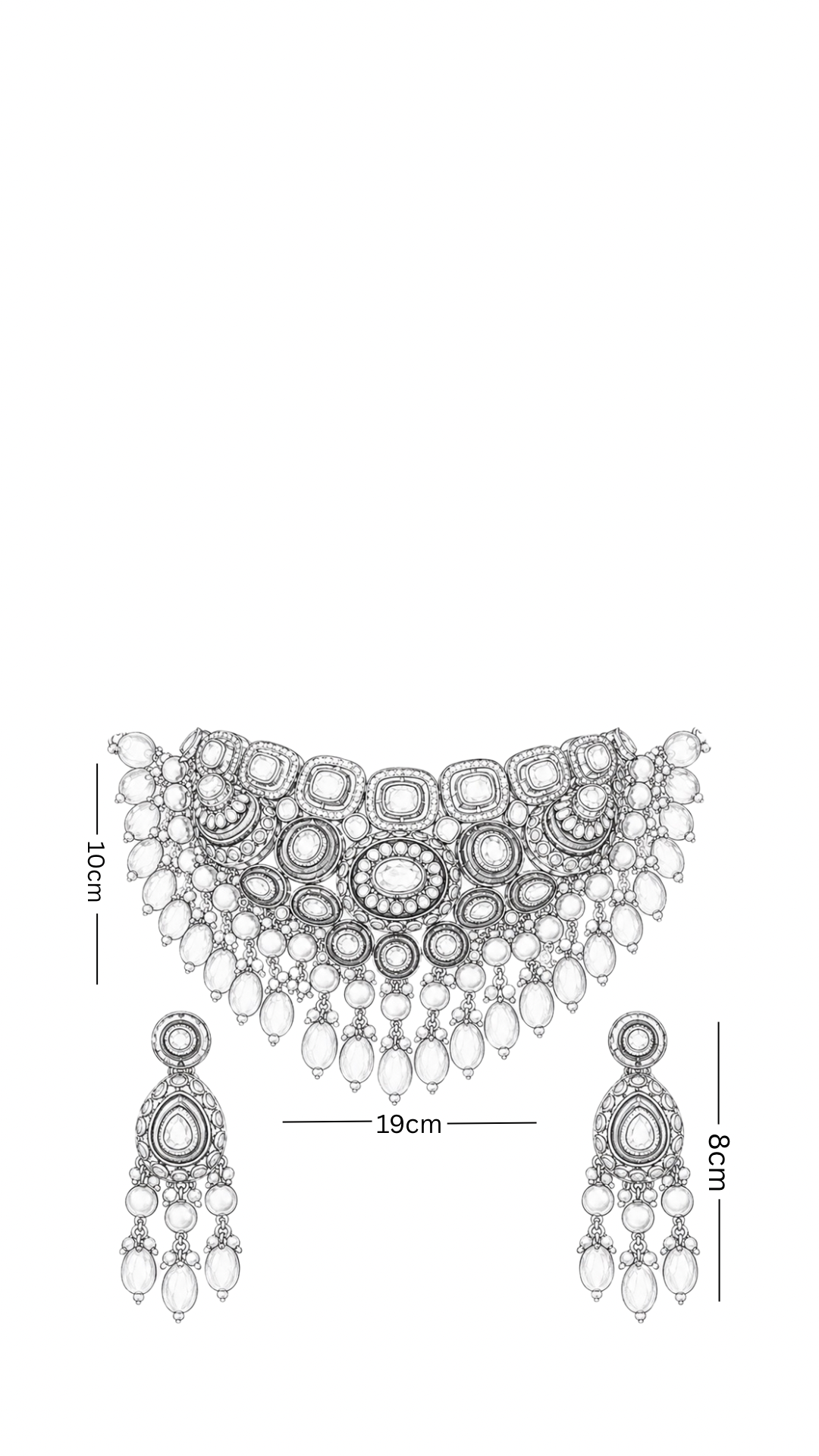 Polki Necklace Set