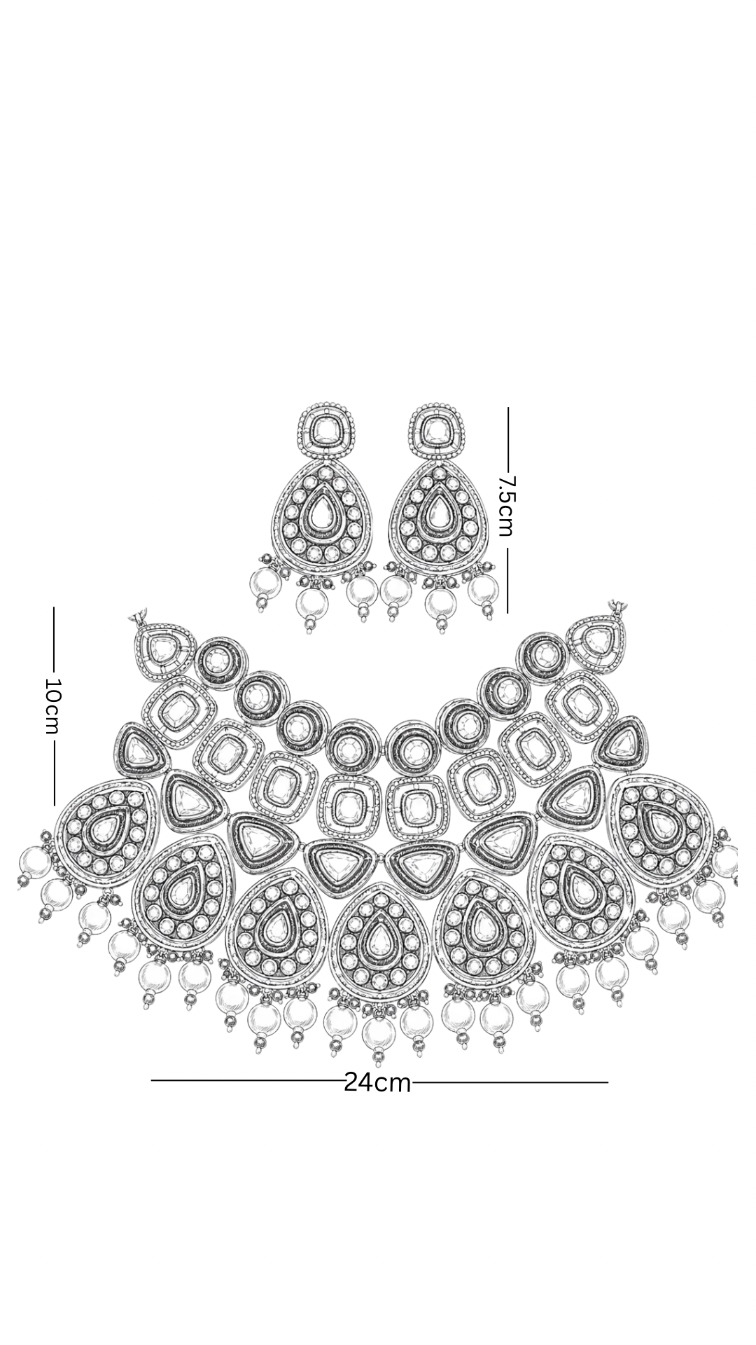 Polki Necklace Set