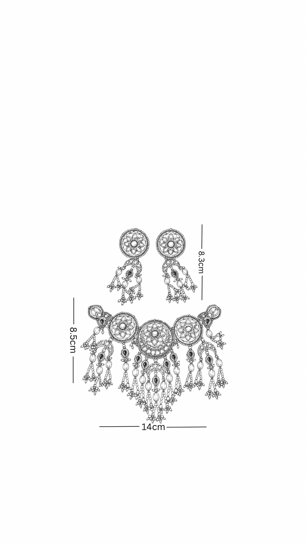 Polki Necklace Set