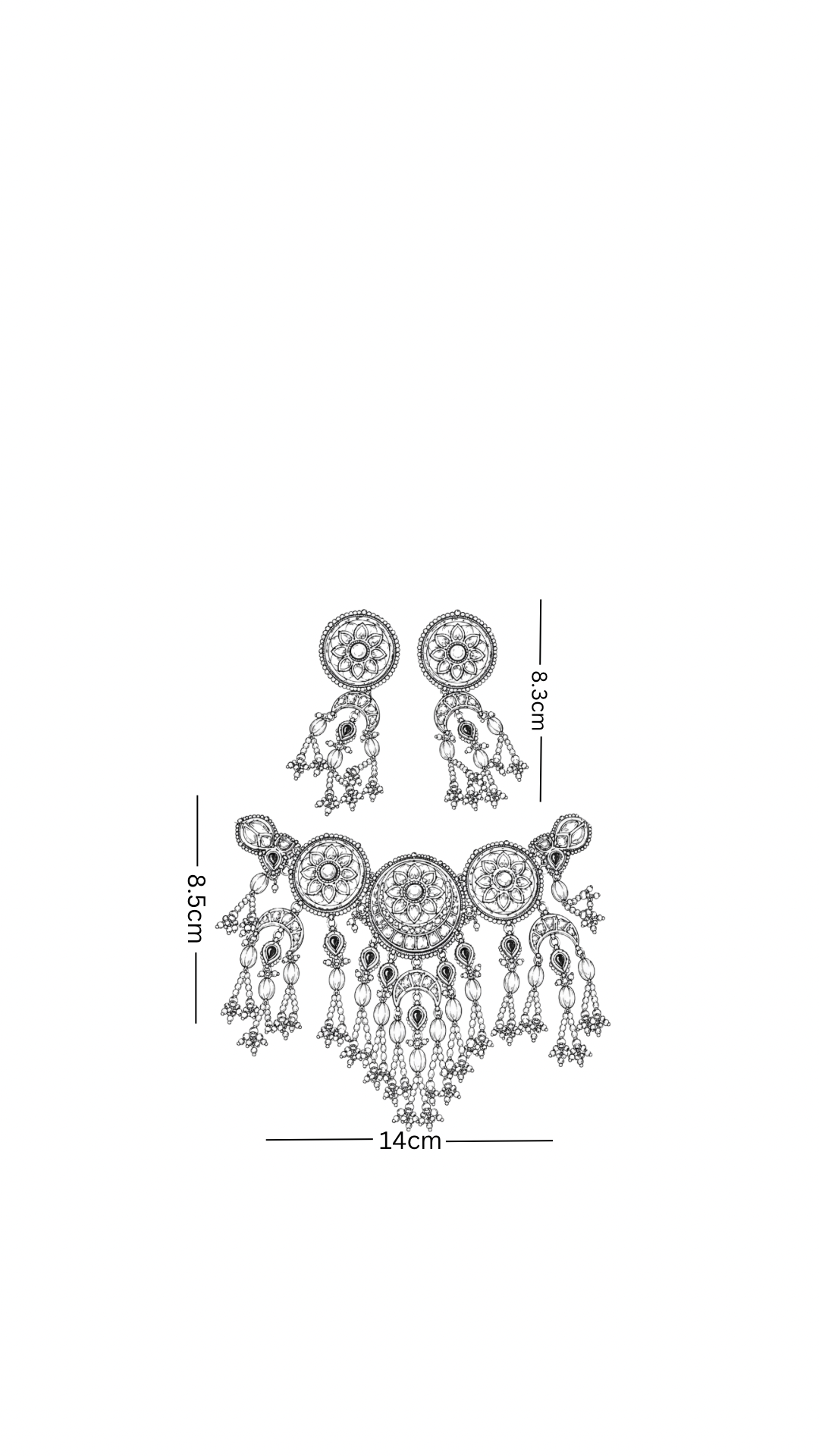 Polki Necklace Set