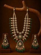 Two-Layer Polki Pendant Set