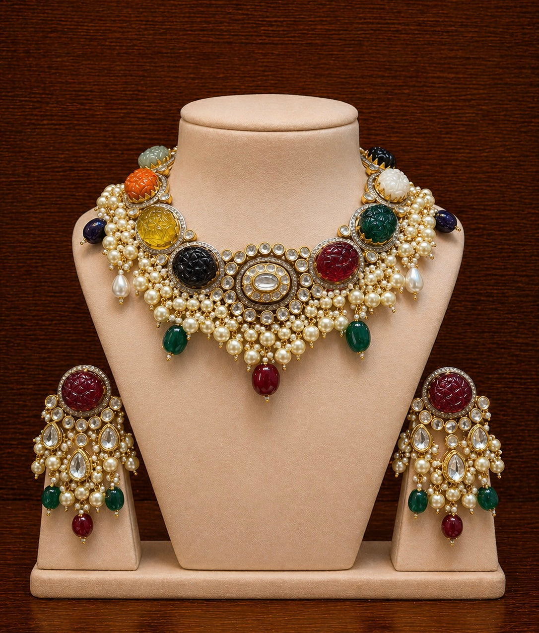 Navratan Polki Set