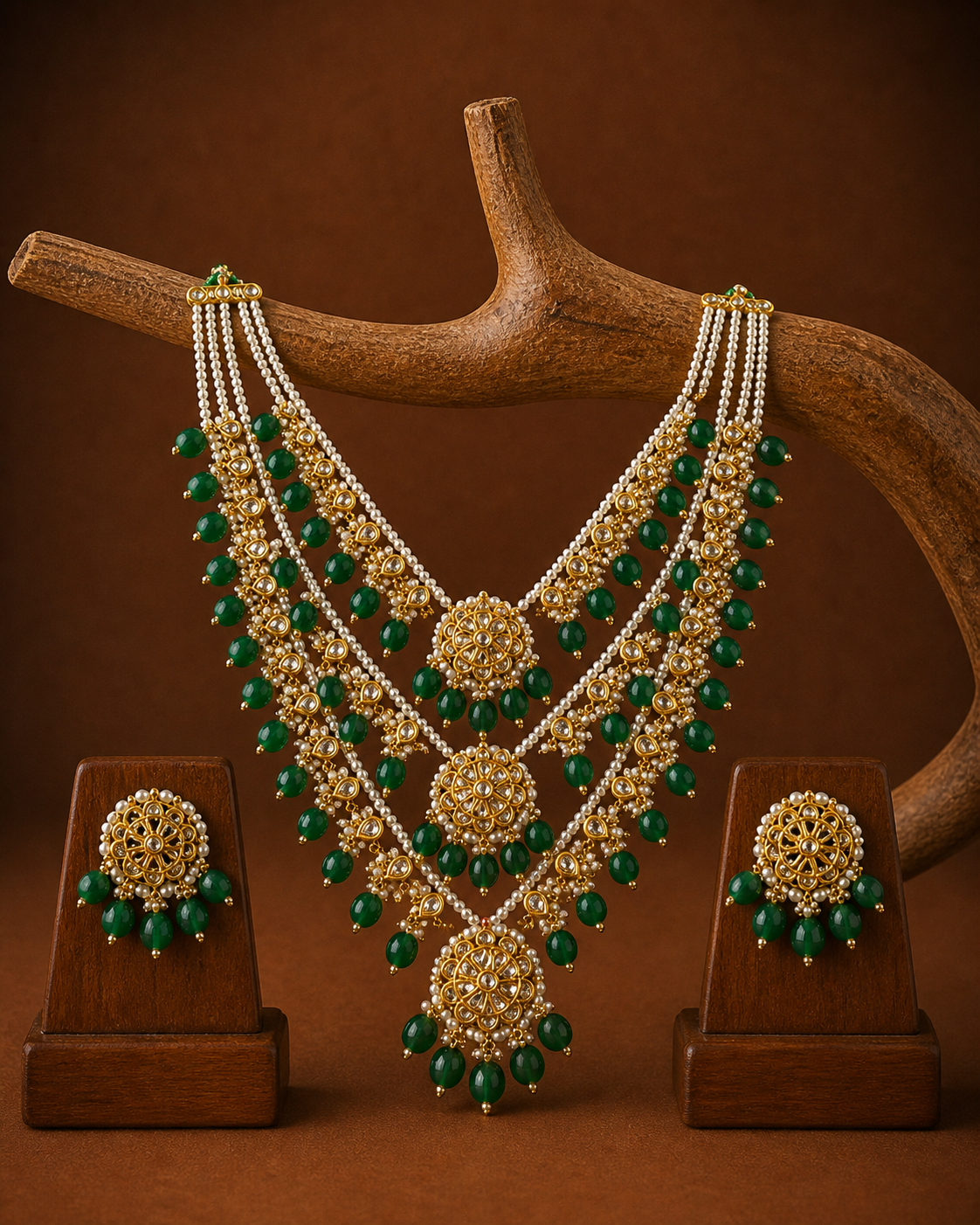 Polki Necklace Set