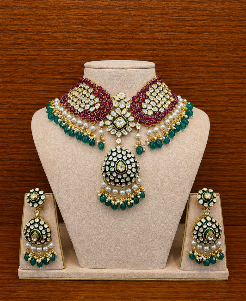 Polki Collar Set