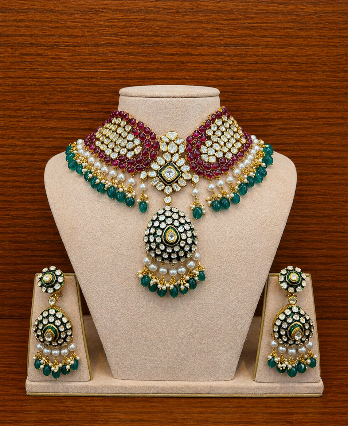 Polki Collar Set