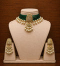 Pearl Polki Chikpatti Set