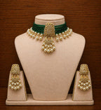 Pearl Polki Chikpatti Set