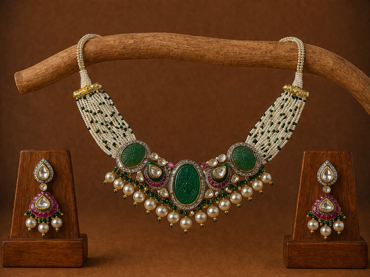 Polki Necklace Set