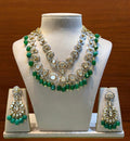 Green Two layer Polki Set