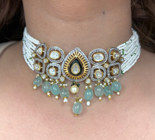 Aqua Noor Polki Chik Patti