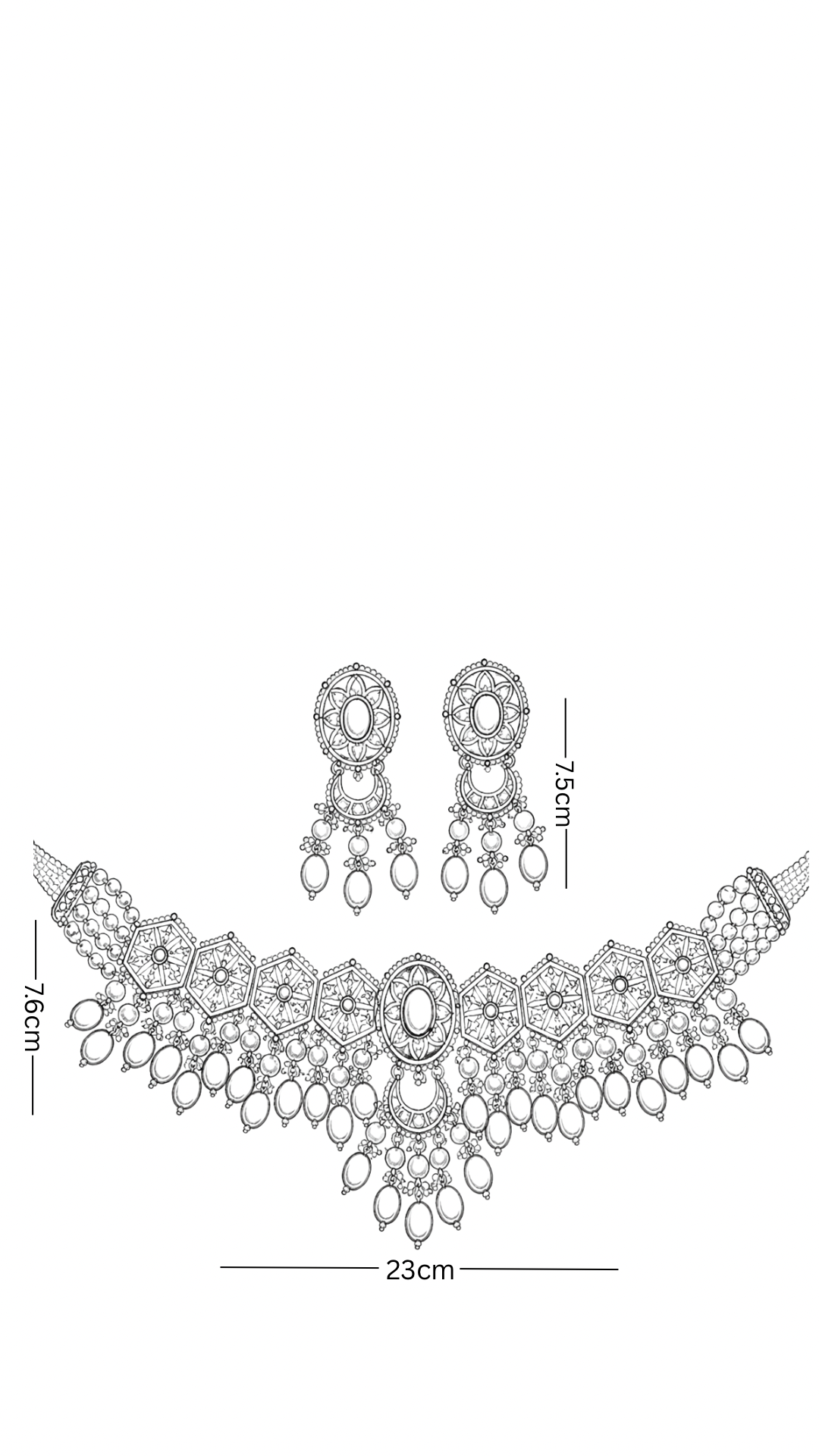 Polki Necklace Set