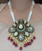 Polki Pendant Set