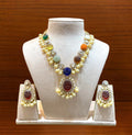 Navratan Polki Pendant Set