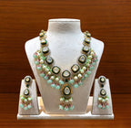 Diamond Polki Pendant Set