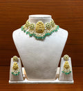 Polki Necklace Set - Temple