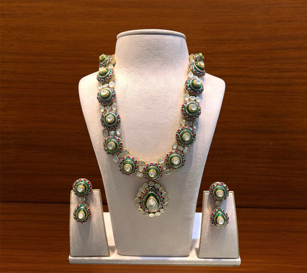 Polki Pendant Set