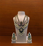 Layered Polki Pendant Set