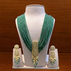 Green Beaded Tie Set