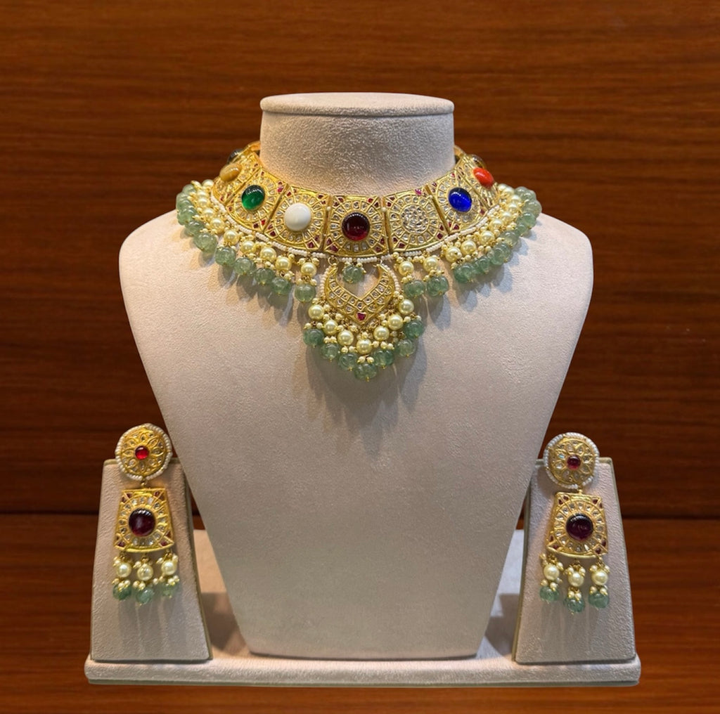 Polki Navratan Set