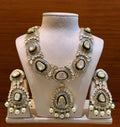 Diamond Polki Pendant Set