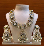 Diamond Polki Pendant Set